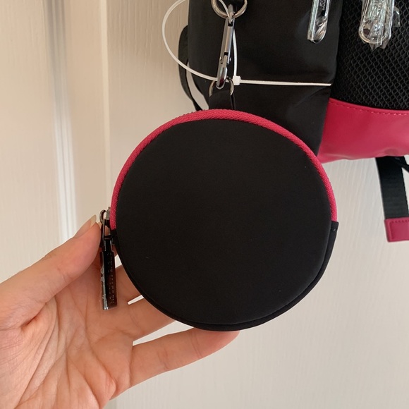 Steve Madden Pink and Black Backpack